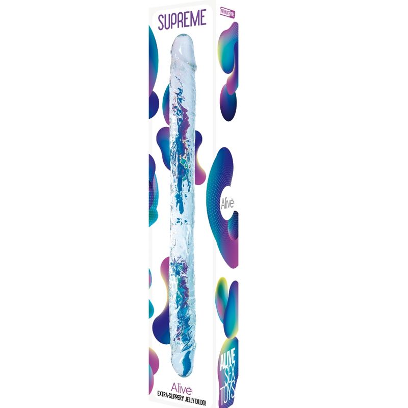 ALIVE - SUPREME REALISTIC PENIS TRANSPARENT 38.5 CM ALIVE