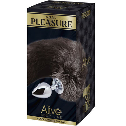 ALIVE - ANAL PLEASURE PLUG METAL FOX TAIL SIZE L - ToysByMonk