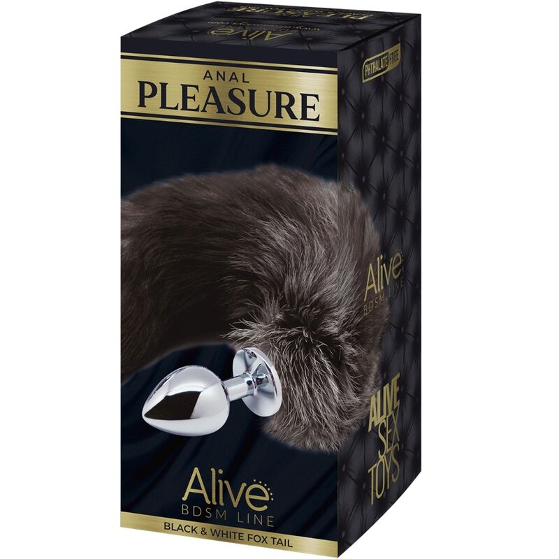 ALIVE - ANAL PLEASURE PLUG METAL FOX TAIL SIZE M - ToysByMonk