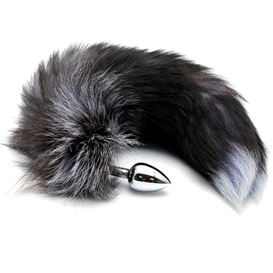 ALIVE - ANAL PLEASURE PLUG METAL FOX TAIL SIZE L - ToysByMonk