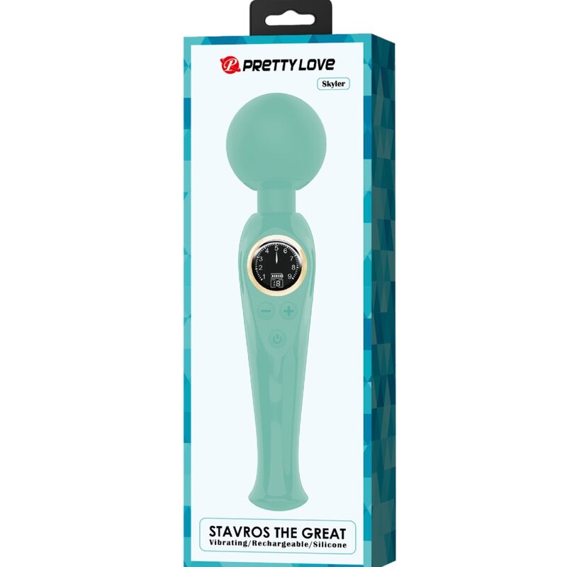 PRETTY LOVE - SKYLER GREEN WAND VIBRATOR PRETTY LOVE LED