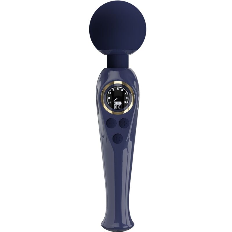 PRETTY LOVE - SKYLER VIBRATOR WAND BLUE PRETTY LOVE LED
