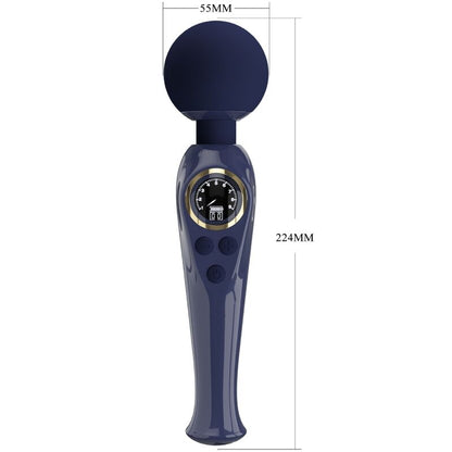 PRETTY LOVE - SKYLER VIBRATOR WAND BLUE PRETTY LOVE LED
