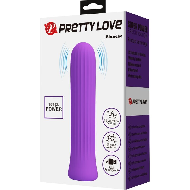 PRETTY LOVE - BLANCHE LILAC STIMULATOR VIBRATOR - ToysByMonk