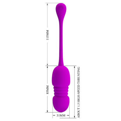 PRETTY LOVE - CALLIE PURPLE RECHARGEABLE VIBRATING EGG PRETTY LOVE C-TYPE