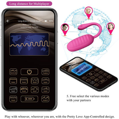 PRETTY LOVE - CATALINA PINK RECHARGEABLE VIBRATING EGG PRETTY LOVE SMART