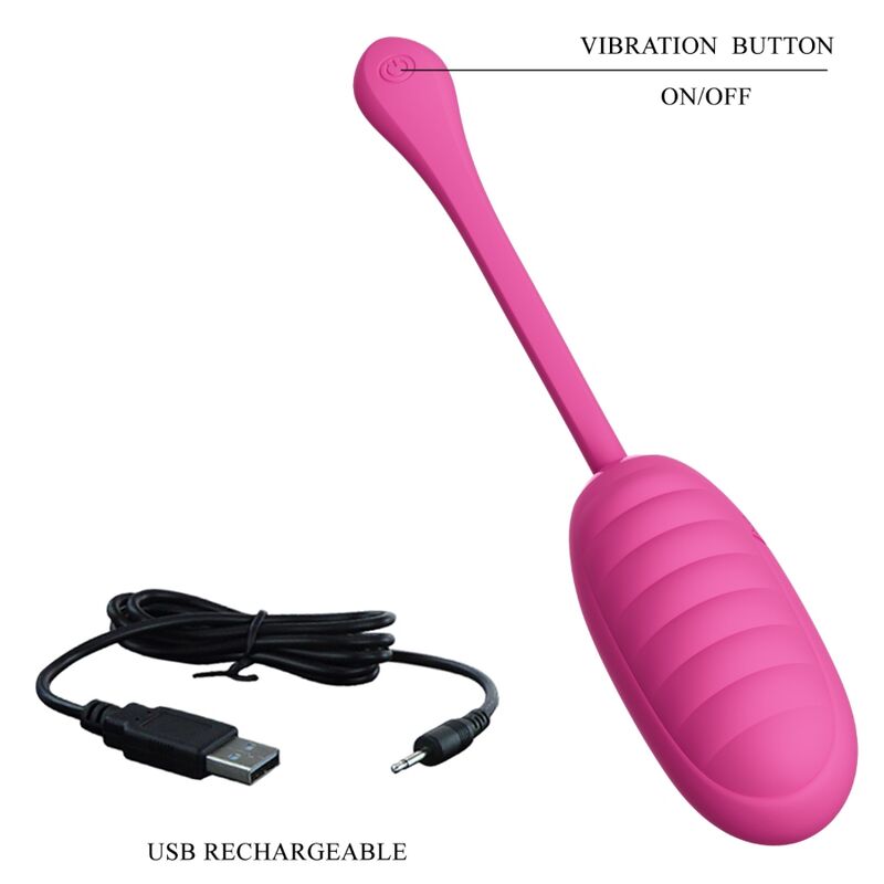 PRETTY LOVE - CATALINA PINK RECHARGEABLE VIBRATING EGG - ToysByMonk