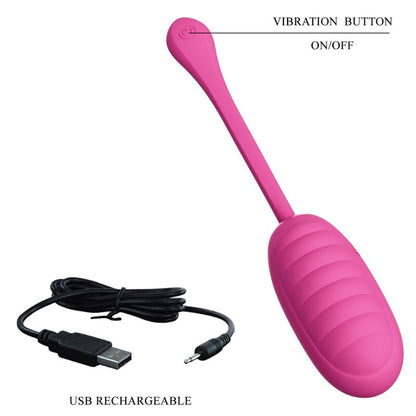 PRETTY LOVE - CATALINA PINK RECHARGEABLE VIBRATING EGG - ToysByMonk