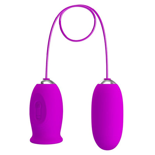 PRETTY LOVE - DAISY DUAL EGG RECHARGEABLE VIBRATOR PURPLE - ToysByMonk