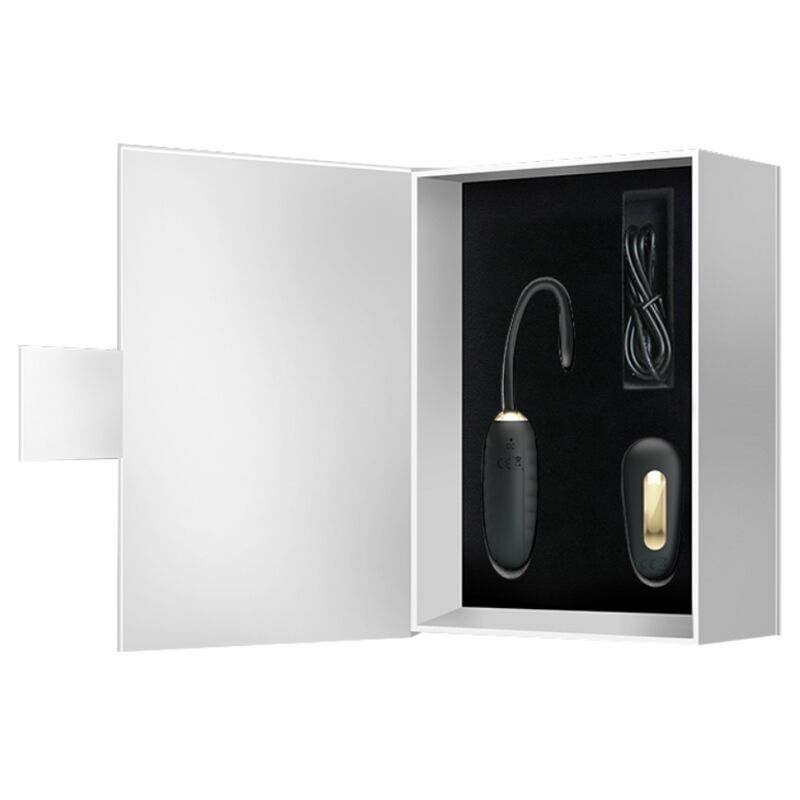PRETTY LOVE - DOREEN LUXURY RECHARGEABLE VIBRATING EGG BLACK - ToysByMonk