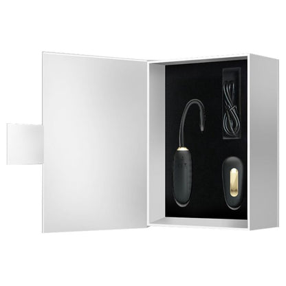 PRETTY LOVE - DOREEN LUXURY RECHARGEABLE VIBRATING EGG BLACK - ToysByMonk