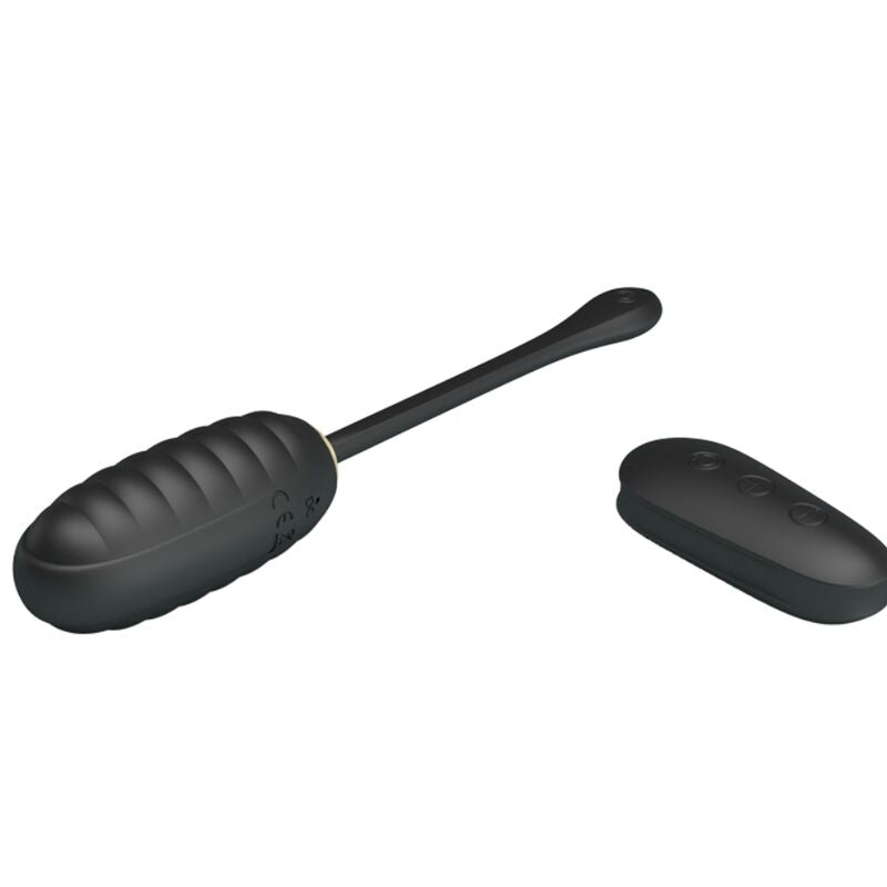 PRETTY LOVE - DOREEN LUXURY RECHARGEABLE VIBRATING EGG BLACK - ToysByMonk