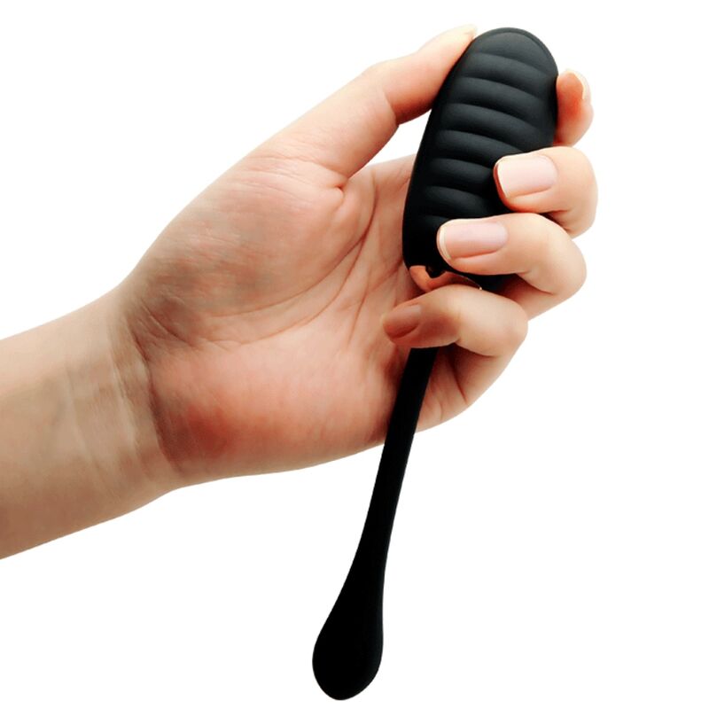 PRETTY LOVE - DOREEN LUXURY RECHARGEABLE VIBRATING EGG BLACK - ToysByMonk