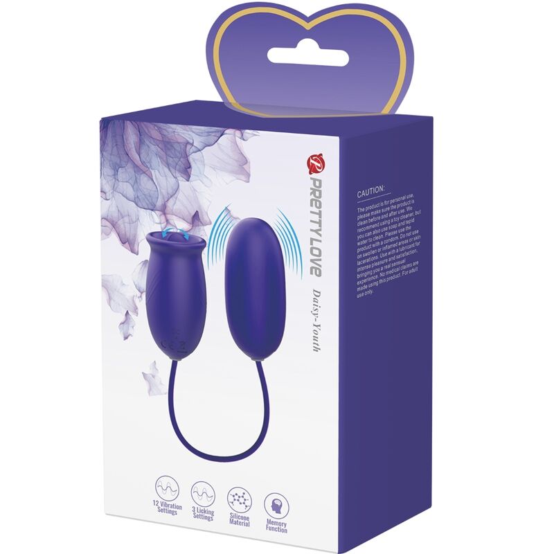 PRETTY LOVE - DAISY YOUTH VIOLET RECHARGEABLE VIBRATOR STIMULATOR - ToysByMonk