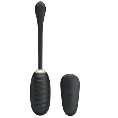PRETTY LOVE - DOREEN LUXURY RECHARGEABLE VIBRATING EGG BLACK - ToysByMonk