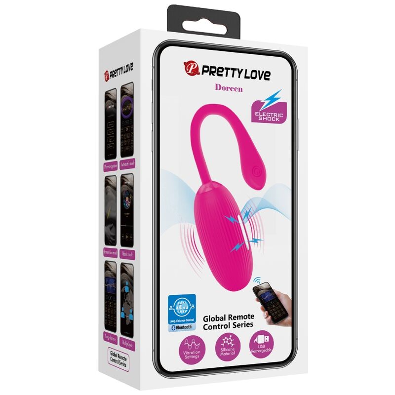 PRETTY LOVE - DOREEN RECHARGEABLE VIBRATING EGG MAGENTA - ToysByMonk