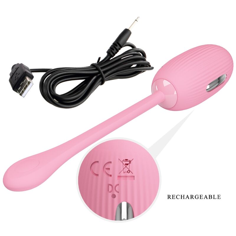 PRETTY LOVE - DOREEN PINK RECHARGEABLE VIBRATING EGG PRETTY LOVE SMART