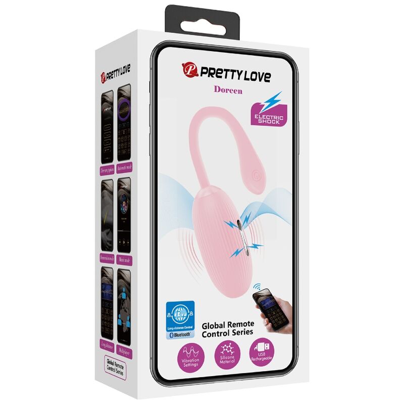 PRETTY LOVE - DOREEN PINK RECHARGEABLE VIBRATING EGG PRETTY LOVE SMART