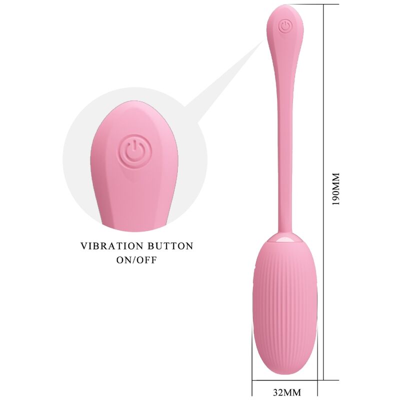 PRETTY LOVE - DOREEN PINK RECHARGEABLE VIBRATING EGG PRETTY LOVE SMART