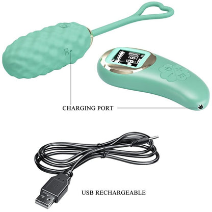 PRETTY LOVE - VIVIAN GREEN REMOTE CONTROL VIBRATING EGG - ToysByMonk