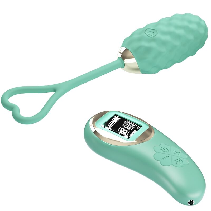 PRETTY LOVE - VIVIAN GREEN REMOTE CONTROL VIBRATING EGG PRETTY LOVE LED