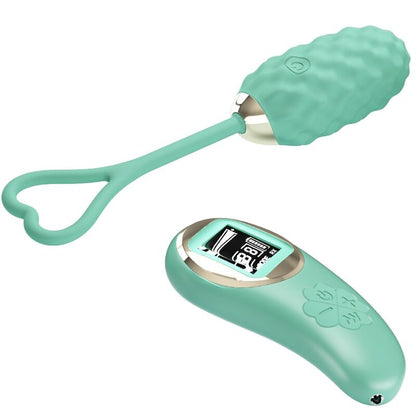 PRETTY LOVE - VIVIAN GREEN REMOTE CONTROL VIBRATING EGG PRETTY LOVE LED