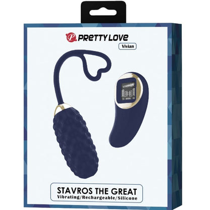 PRETTY LOVE - VIVIAN BLUE REMOTE CONTROL VIBRATING EGG PRETTY LOVE LED
