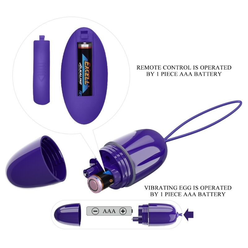 PRETTY LOVE - SELKIE YOUTH MINI VIBRATING EGG VIOLET REMOTE CONTROL PRETTY LOVE YOUTH