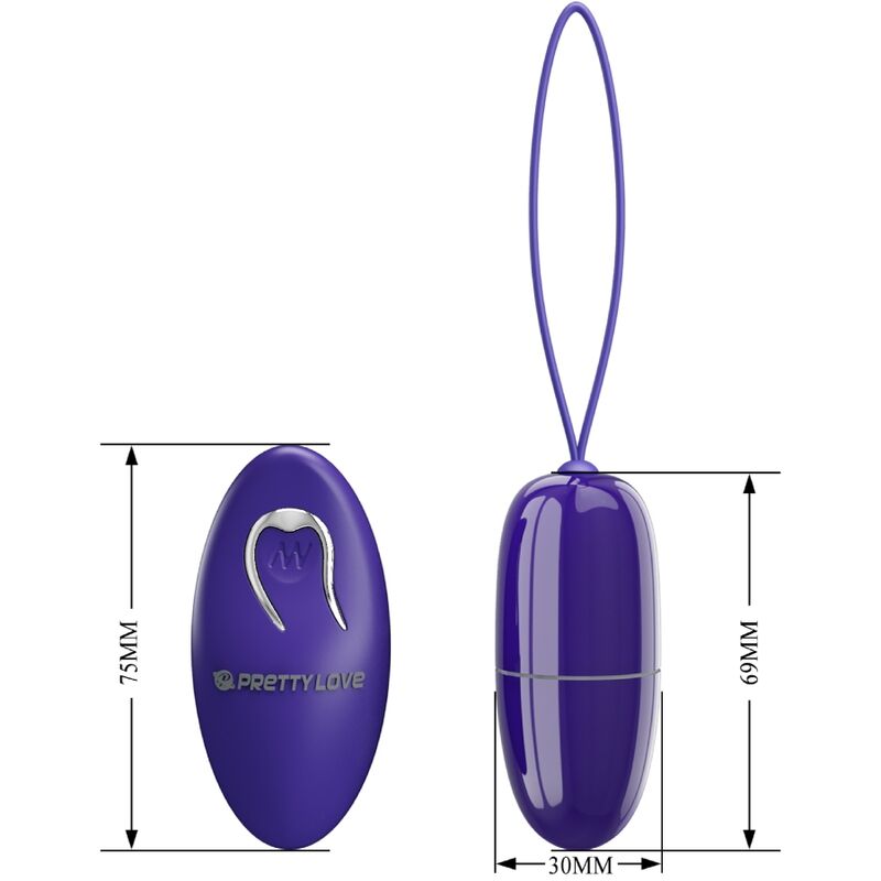 PRETTY LOVE - SELKIE YOUTH MINI VIBRATING EGG VIOLET REMOTE CONTROL PRETTY LOVE YOUTH