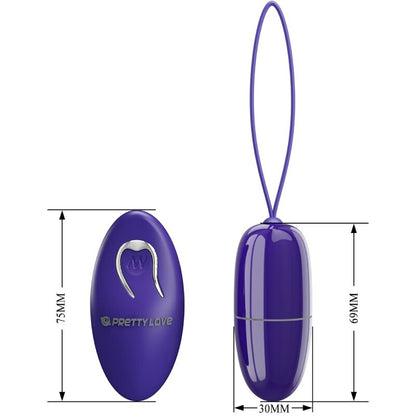 PRETTY LOVE - SELKIE YOUTH MINI VIBRATING EGG VIOLET REMOTE CONTROL PRETTY LOVE YOUTH