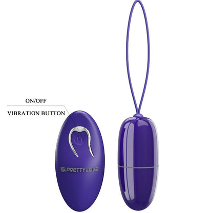 PRETTY LOVE - SELKIE YOUTH MINI VIBRATING EGG VIOLET REMOTE CONTROL PRETTY LOVE YOUTH