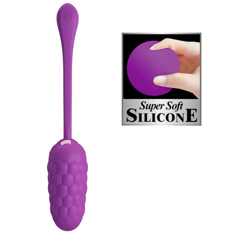 PRETTY LOVE - VIBRATING EGG WITH PURPLE RECHARGEABLE MARINE TEXTURE - ToysByMonk