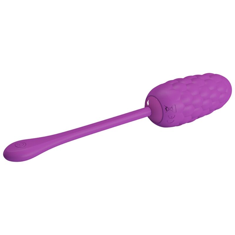 PRETTY LOVE - VIBRATING EGG WITH PURPLE RECHARGEABLE MARINE TEXTURE - ToysByMonk