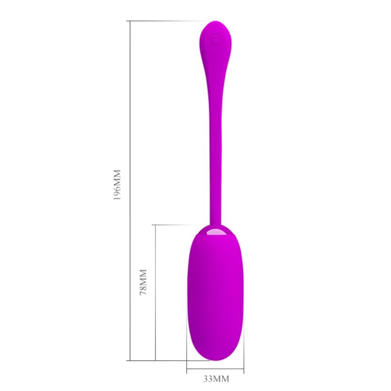 PRETTY LOVE - JULIUS WATERPROOF-RECHARGEABLE VIBRATING EGG PURPLE - ToysByMonk