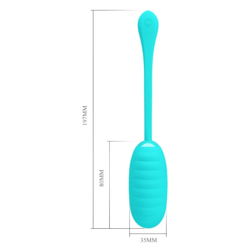 PRETTY LOVE - KIRK RECHARGEABLE VIBRATING EGG LIGHT GREEN - ToysByMonk