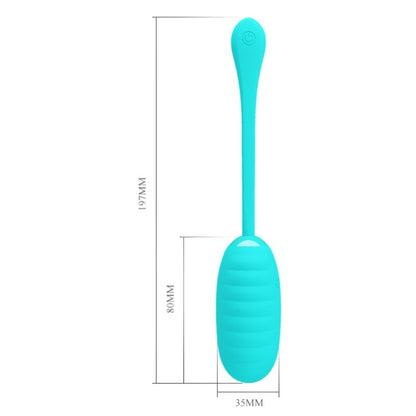 PRETTY LOVE - KIRK RECHARGEABLE VIBRATING EGG LIGHT GREEN - ToysByMonk