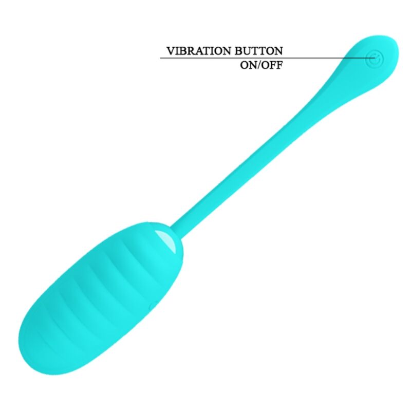 PRETTY LOVE - KIRK RECHARGEABLE VIBRATING EGG LIGHT GREEN - ToysByMonk