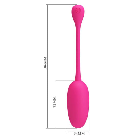 PRETTY LOVE - KNUCKER PINK RECHARGEABLE VIBRATING EGG PRETTY LOVE FLIRTATION