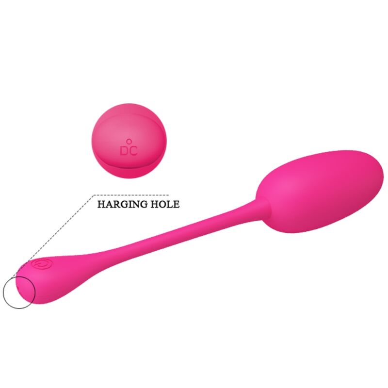 PRETTY LOVE - KNUCKER PINK RECHARGEABLE VIBRATING EGG PRETTY LOVE FLIRTATION