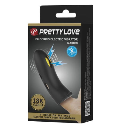 PRETTY LOVE - MARICO BLACK ELECTRO-STIMULATOR FINGER COVER - ToysByMonk