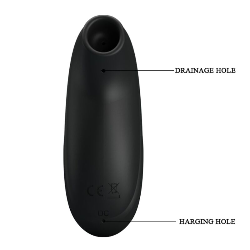PRETTY LOVE - BLACK RECHARGEABLE LUXURY SUCTION MASSAGER - ToysByMonk