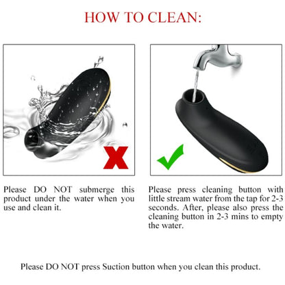 PRETTY LOVE - BLACK RECHARGEABLE LUXURY SUCTION MASSAGER - ToysByMonk