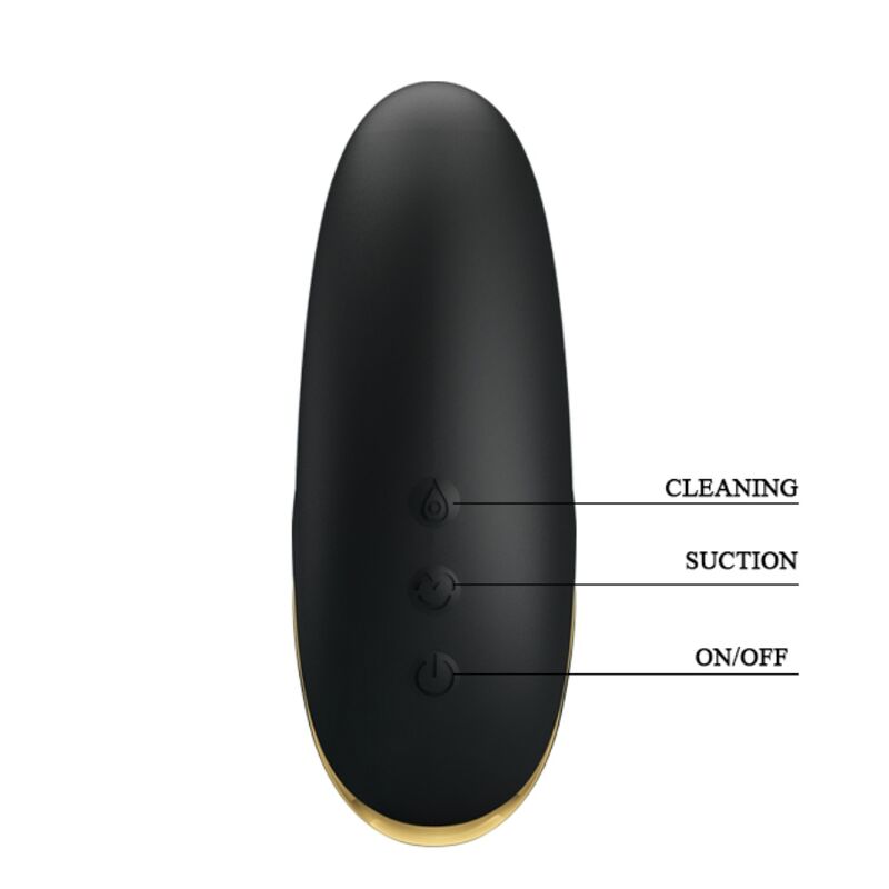 PRETTY LOVE - BLACK RECHARGEABLE LUXURY SUCTION MASSAGER - ToysByMonk