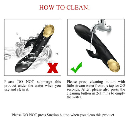 PRETTY LOVE - BLACK RECHARGEABLE GOLD PLATED LUXURY VIBRATOR PRETTY LOVE C-TYPE