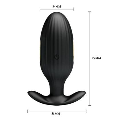 PRETTY LOVE - JEFFERSON APP CONTROLLED ANAL PLUG BLACK - ToysByMonk