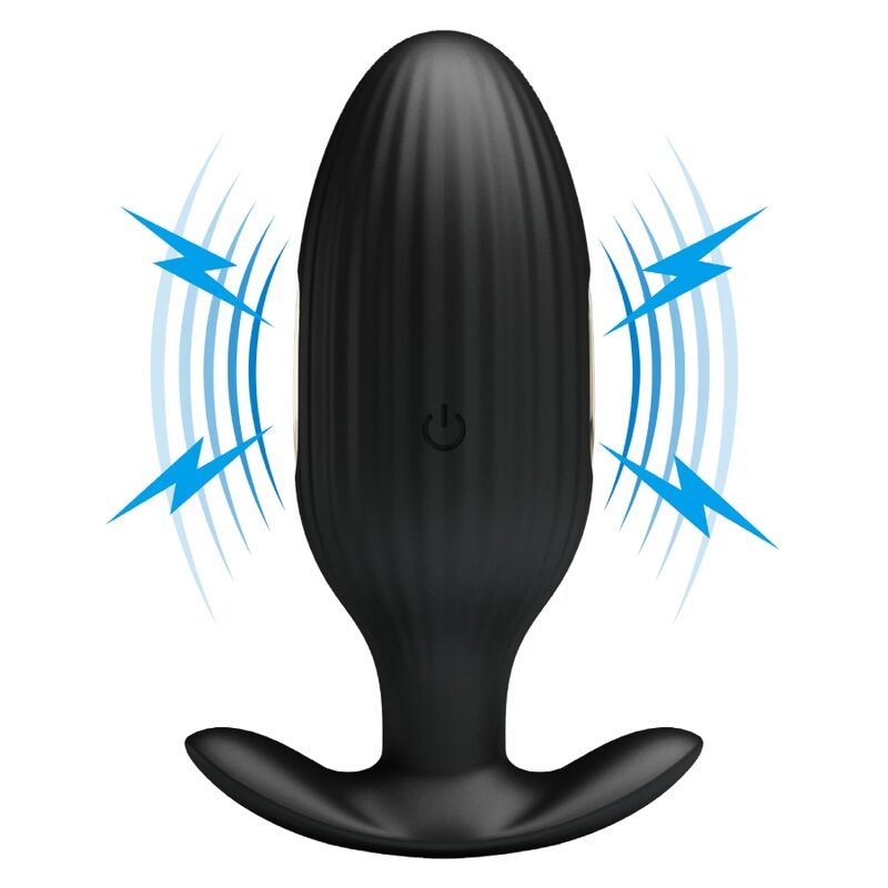 PRETTY LOVE - JEFFERSON APP CONTROLLED ANAL PLUG BLACK - ToysByMonk