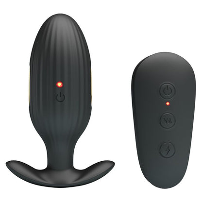 PRETTY LOVE - KELLY PLUG ANAL RECHARGEABLE VIBRATOR BLACK - ToysByMonk