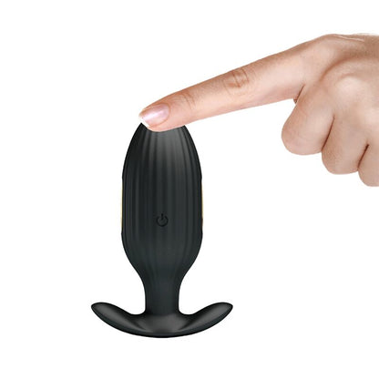 PRETTY LOVE - KELLY PLUG ANAL RECHARGEABLE VIBRATOR BLACK - ToysByMonk