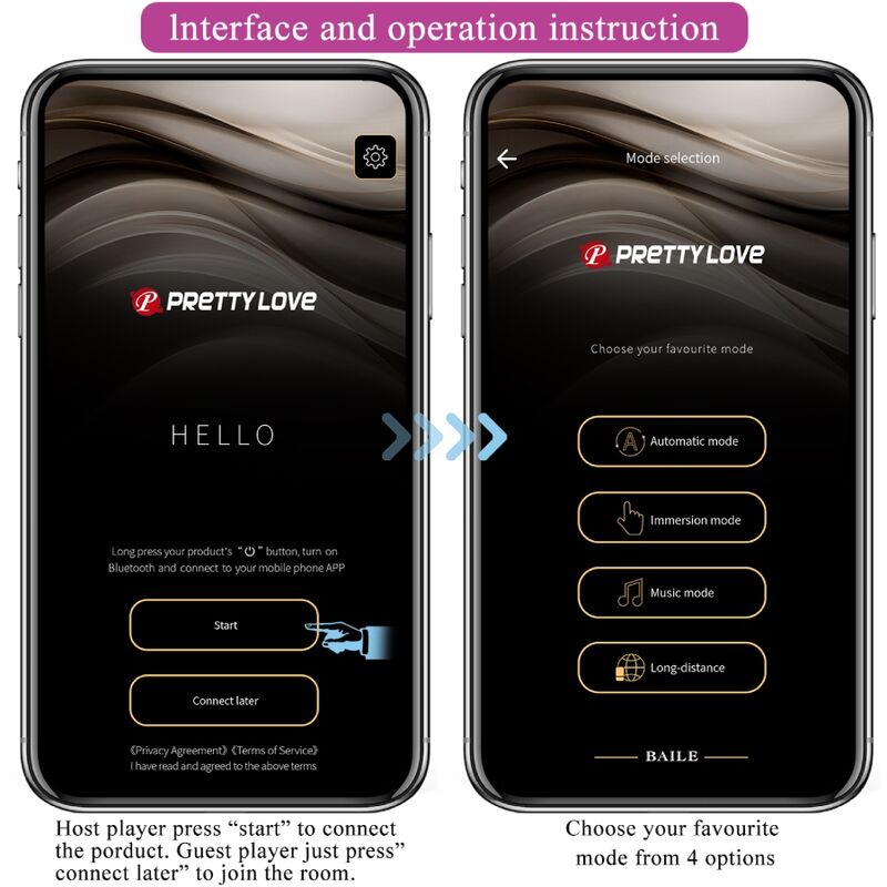 PRETTY LOVE - JEFFERSON APP CONTROLLED ANAL PLUG BLACK - ToysByMonk