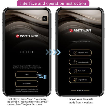 PRETTY LOVE - JEFFERSON APP CONTROLLED ANAL PLUG BLACK PRETTY LOVE BOTTOM